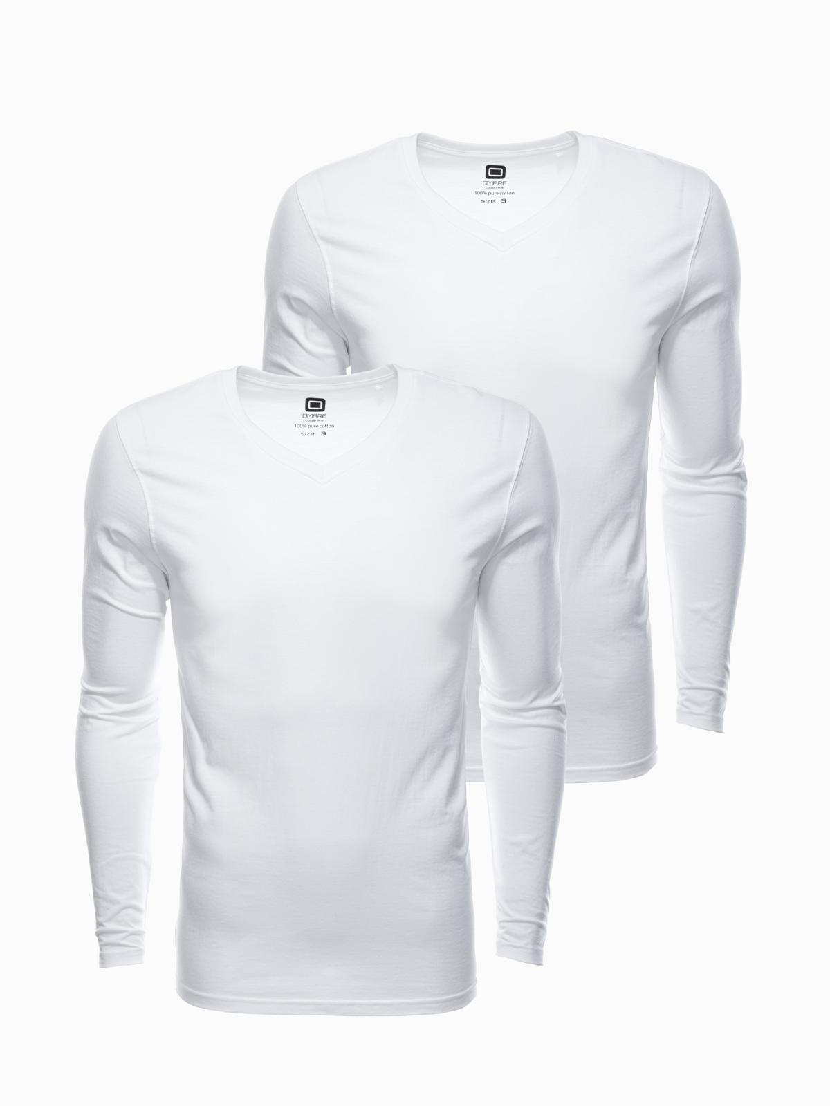 Zestaw longsleeve męski V-NECK - mix 2-pak V3 - Rozmiar: XL