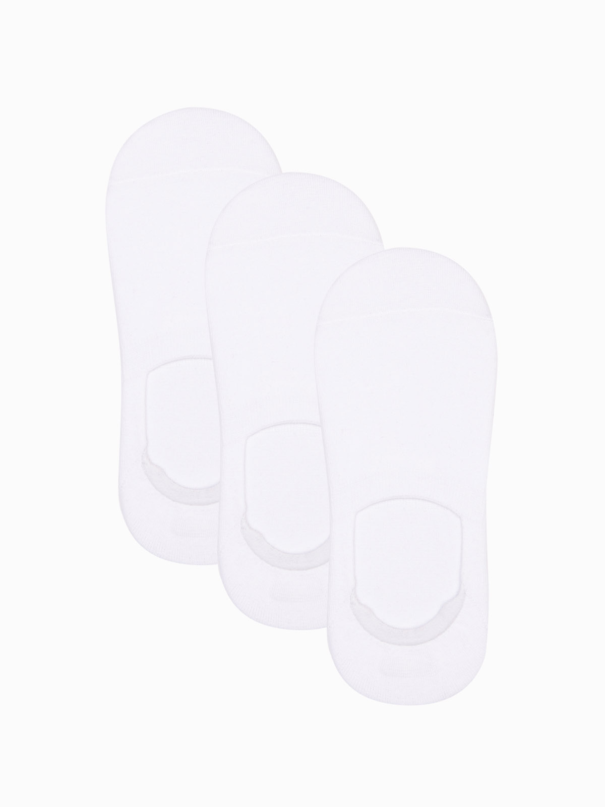 Skarpety męskie stopki 3-pak - białe V4 - Rozmiar: one size