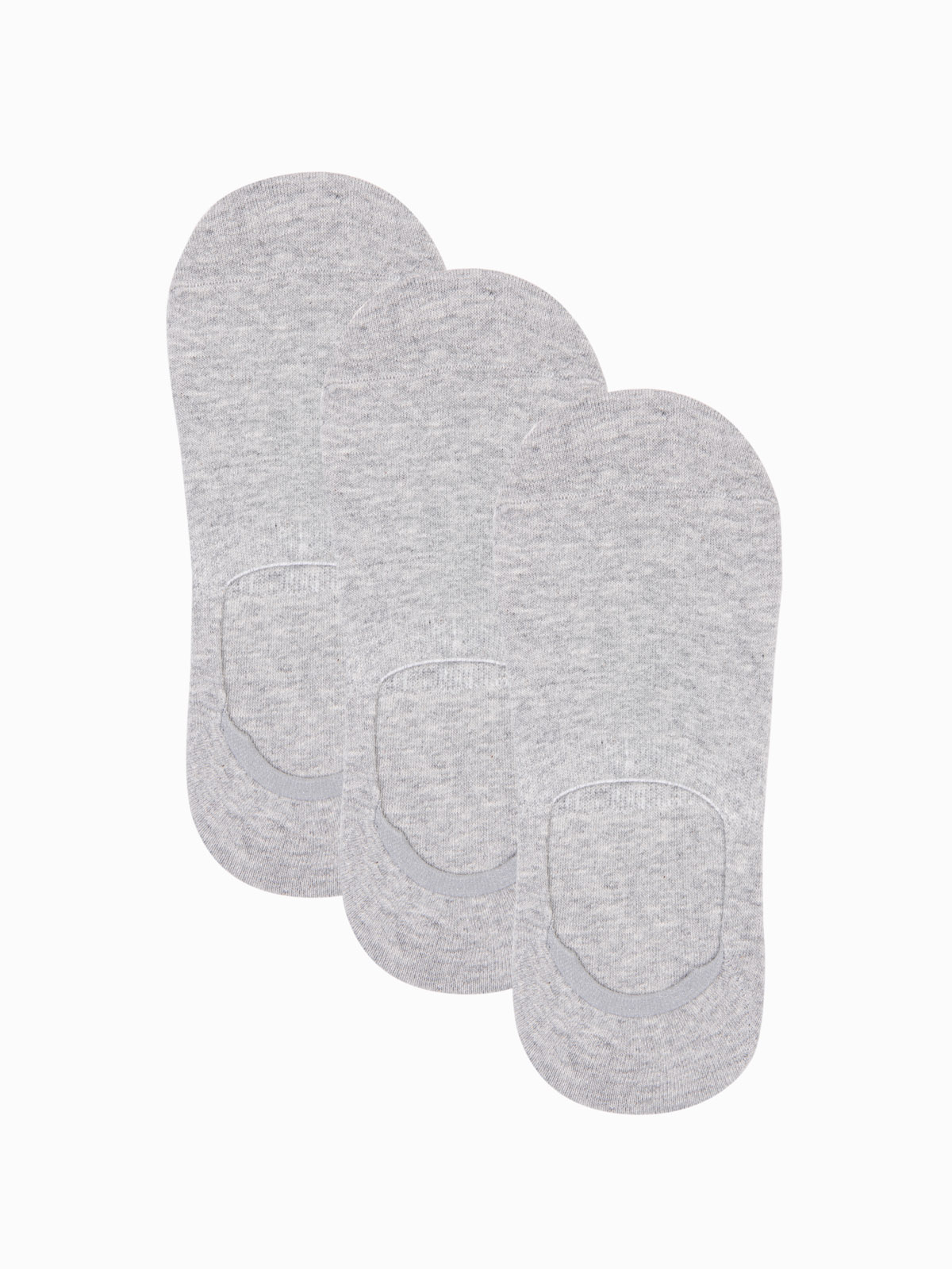 Skarpety męskie stopki 3-pak - szare V3 - Rozmiar: one size