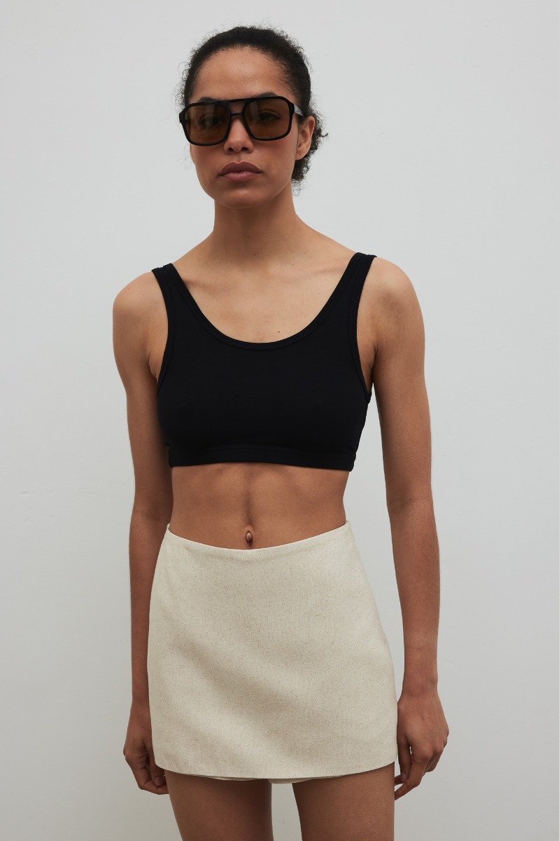 Spódnico spodenki z lnem w kolorze IVORY LINEN- MOVE-XL