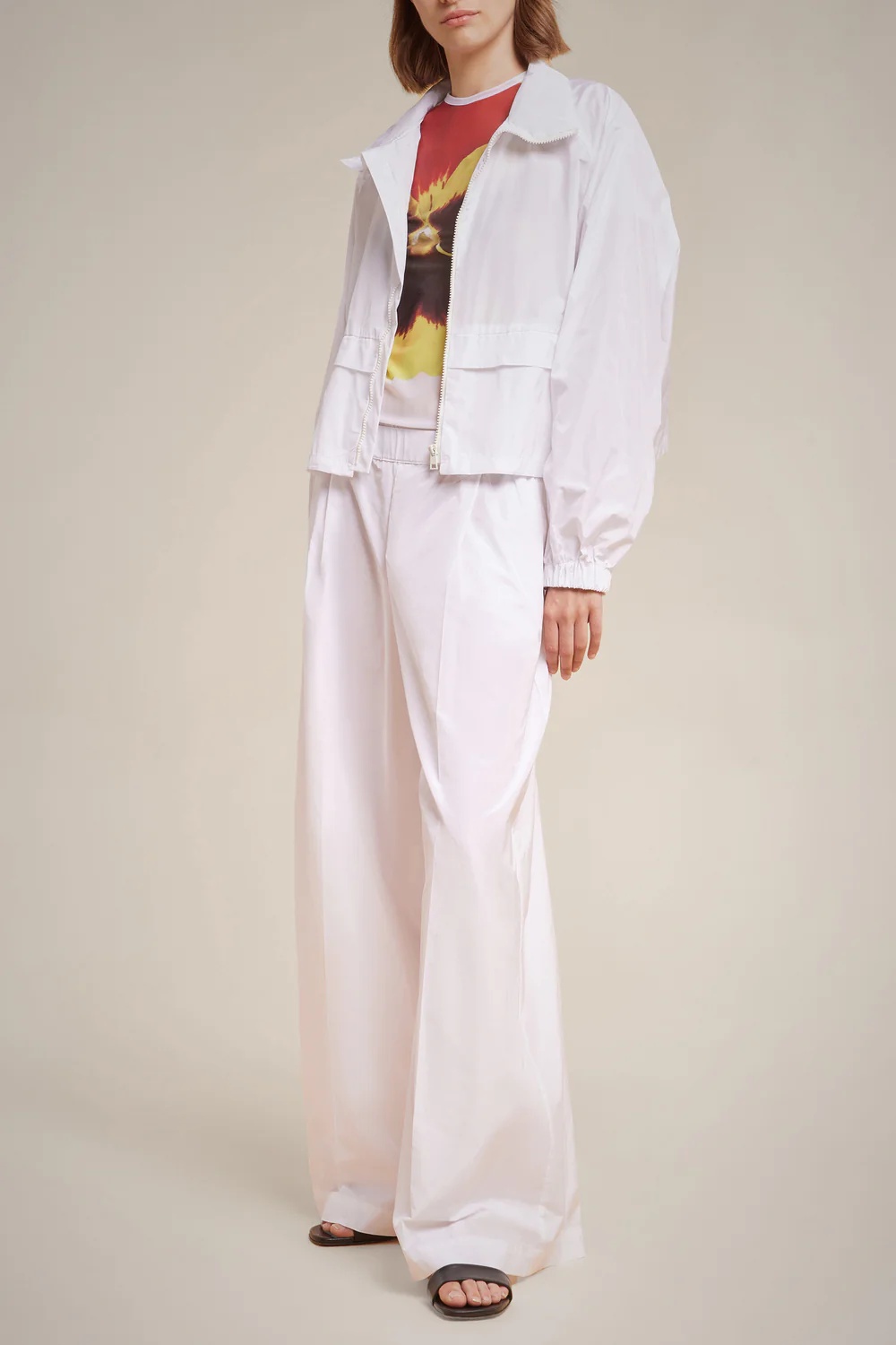 BIAŁA LEKKA KURTKA BOMBER LIVIANA CONTI