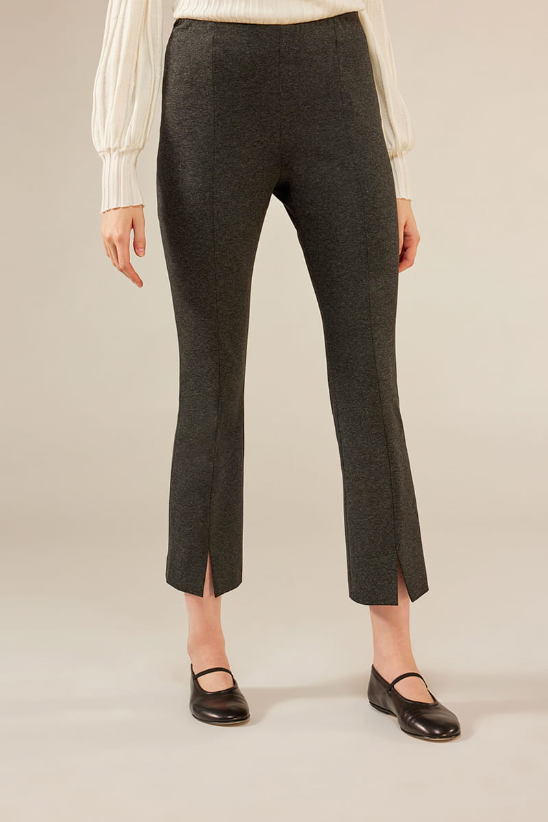 CIEMNOSZARE SPODNIE NA GUMCE LIVIANA CONTI