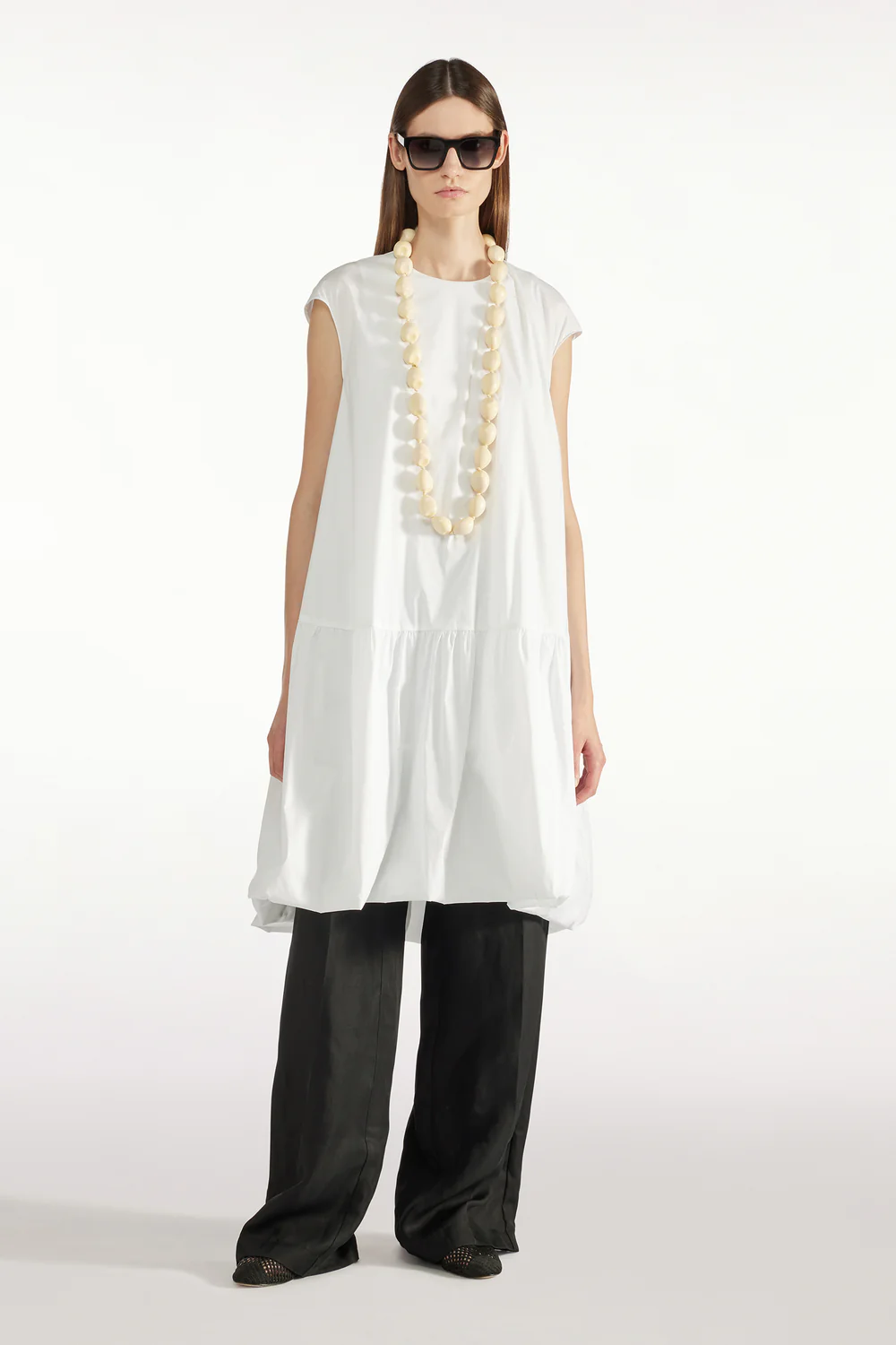 BIAŁA SUKIENKA BOMBKA LIVIANA CONTI