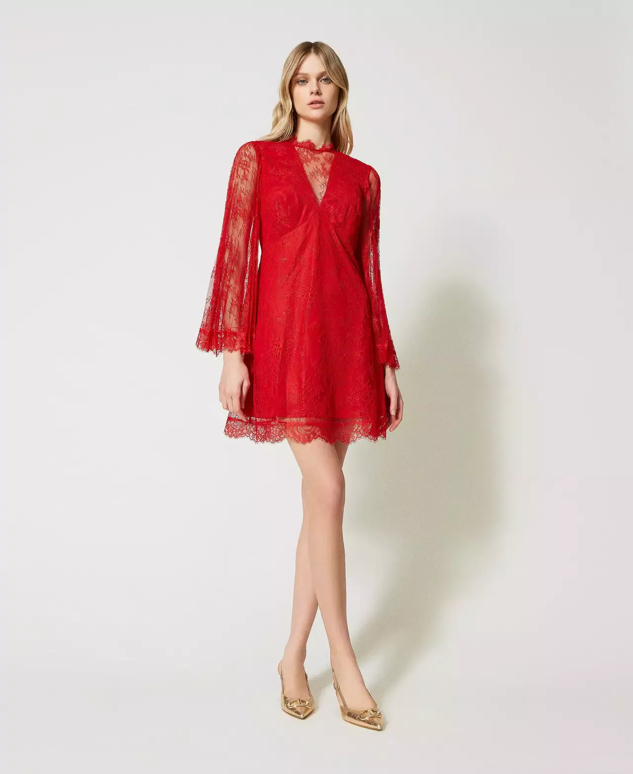 CZERWONA SUKIENKA TWINSET