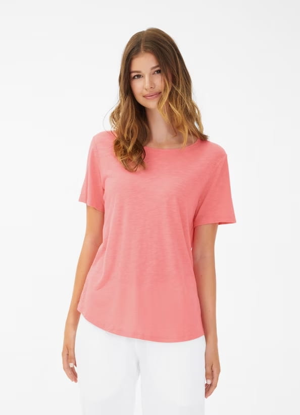 KORALOWY T-SHIRT JUVIA