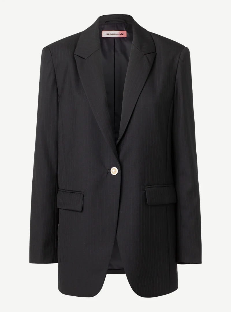 MARYNARKA Z OZDOBNYM GUZIKIEM CUSTOMMADE