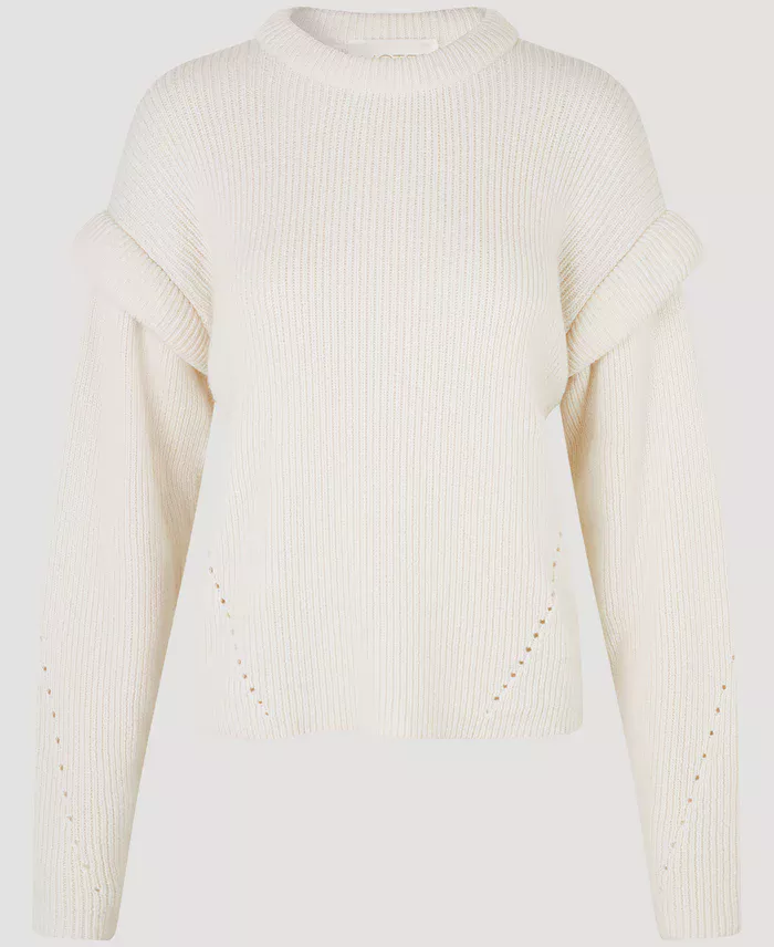 KREMOWY SWETER Z DZIANINY NOTES DU NORD