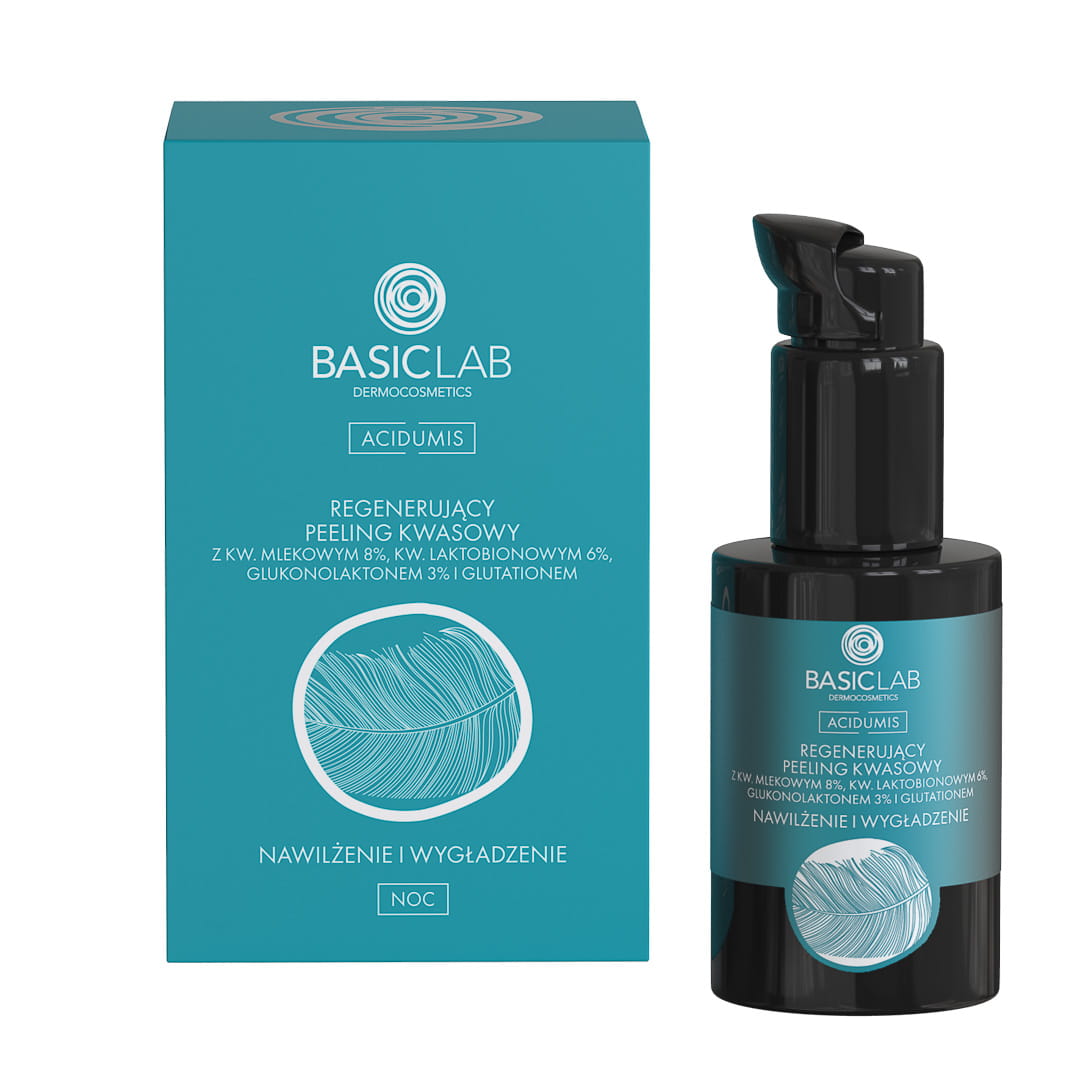 BasicLab Regenerujący peeling kwasowy nawilżenie i wygładzenie 30 ml