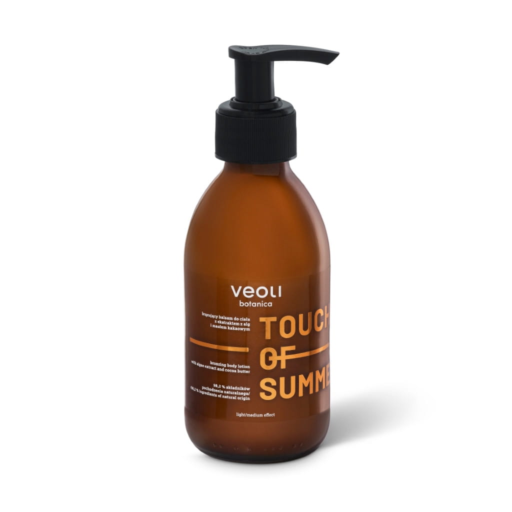 Veoli Botanica Touch Of Summer - Brązujący balsam do ciała z ekstraktem z alg i masłem kakaowym 195 ml OUTLET (data ważności do 05.2024r.)