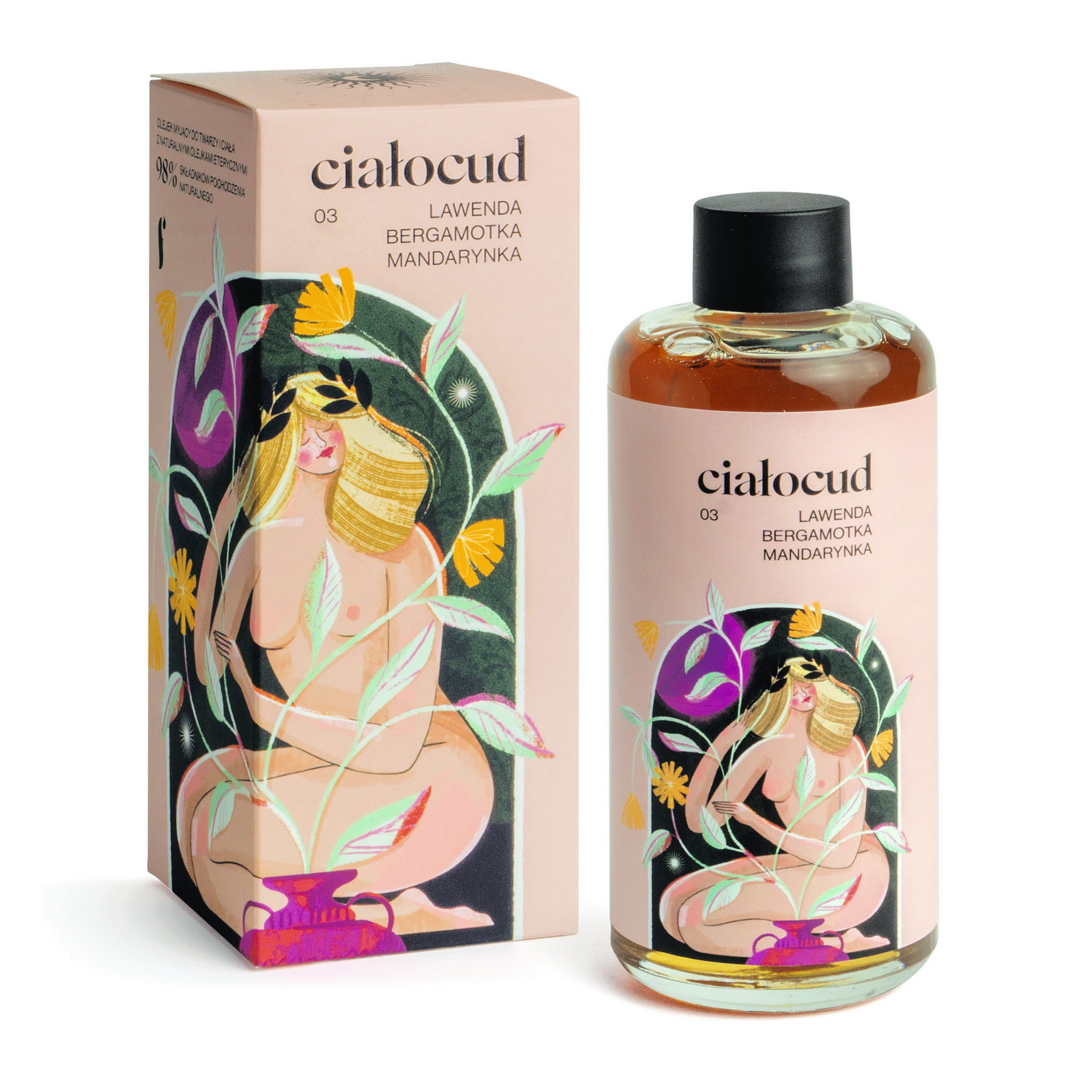 Ciało cud Olejek myjący Lawenda, Bergamotka, Mandarynka 200ml