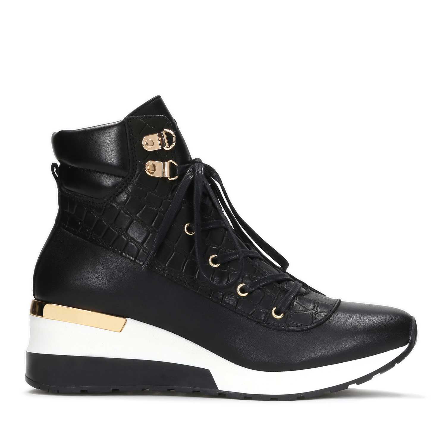 Czarne sneakersy damskie