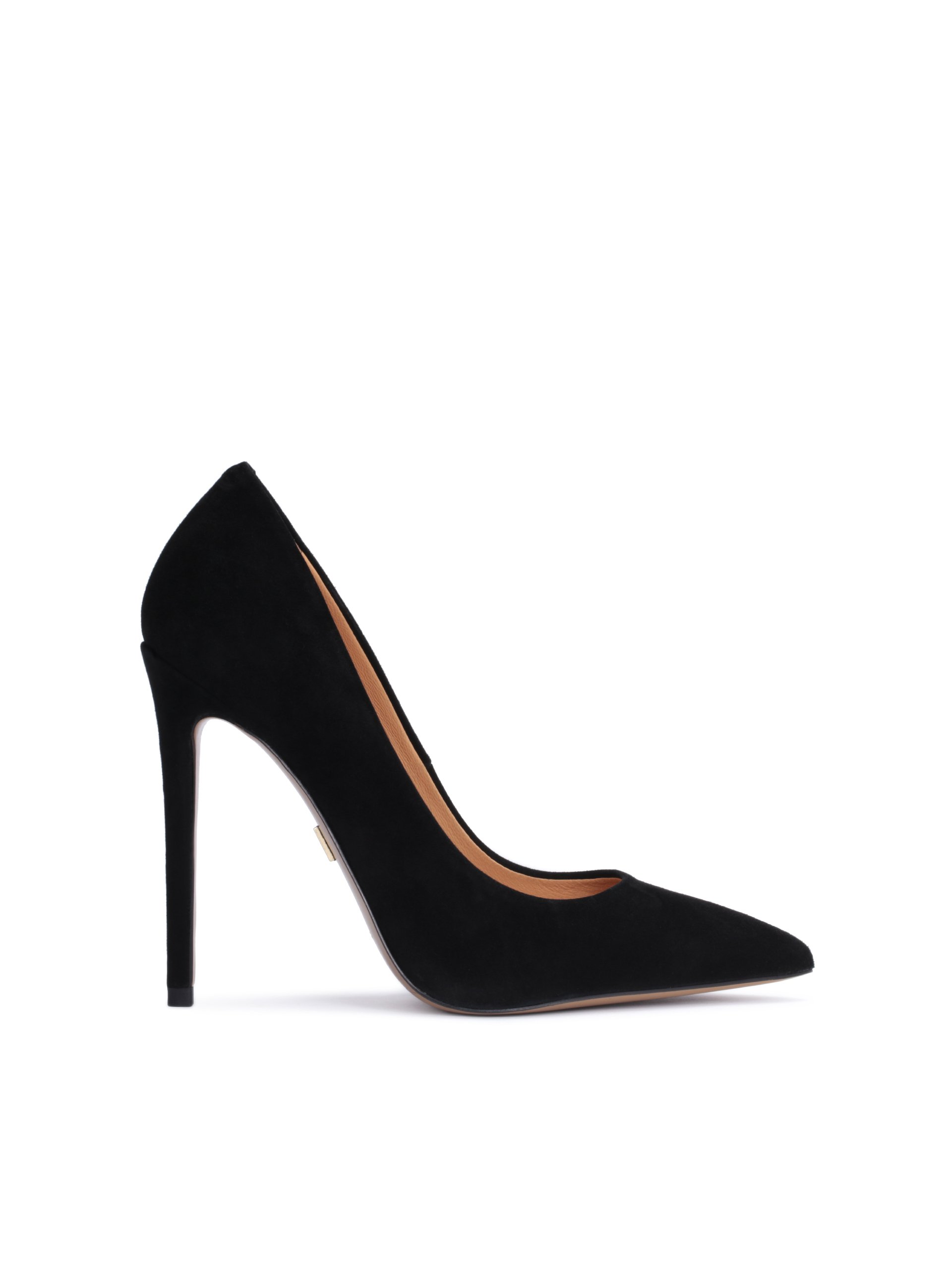 Klasyczne czarne czółenka z zamszu