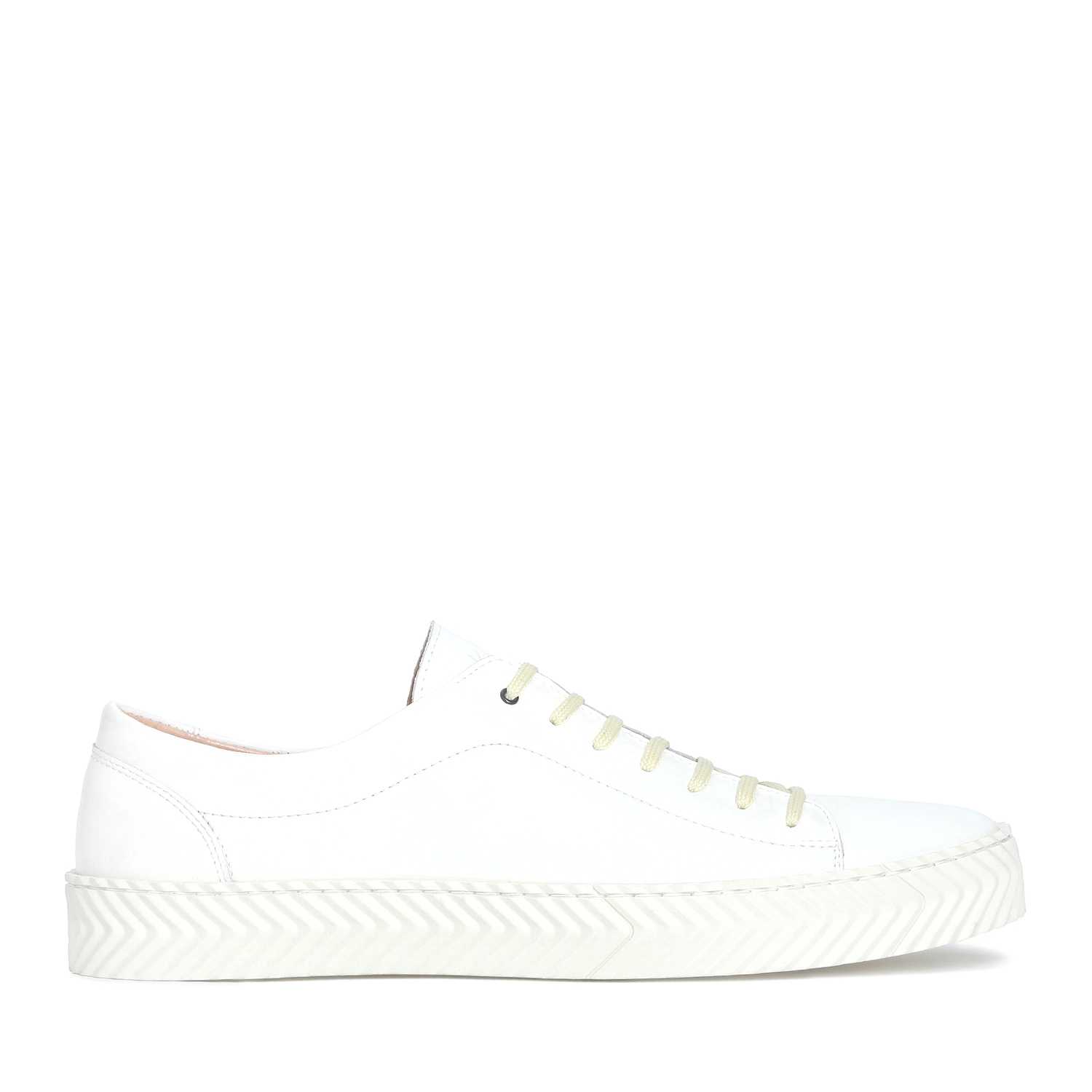 Sneakersy męskie w kolorze złamanej bieli