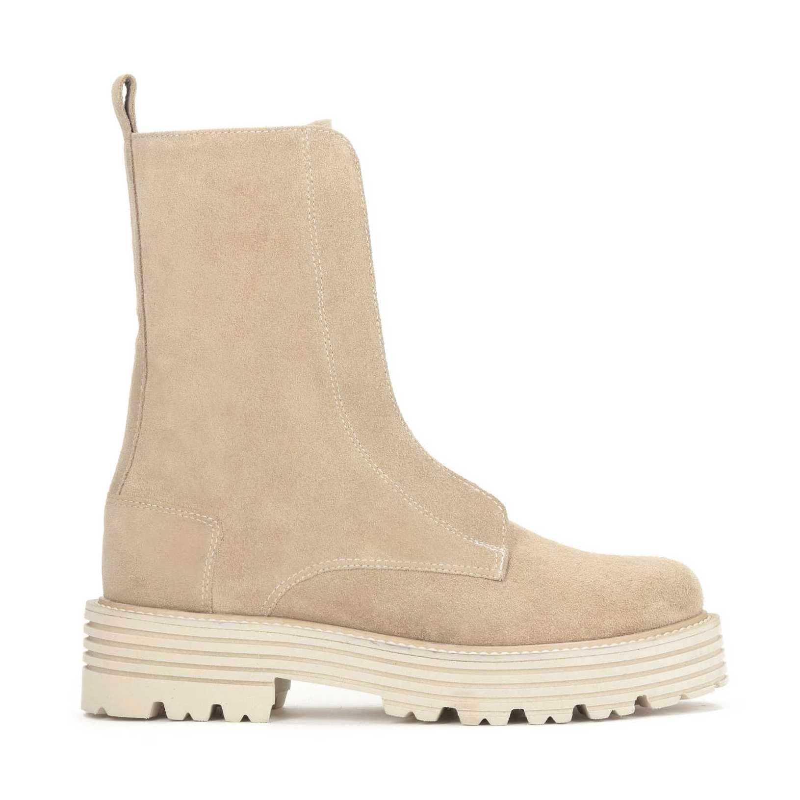 Beżowe trzewiki damskie