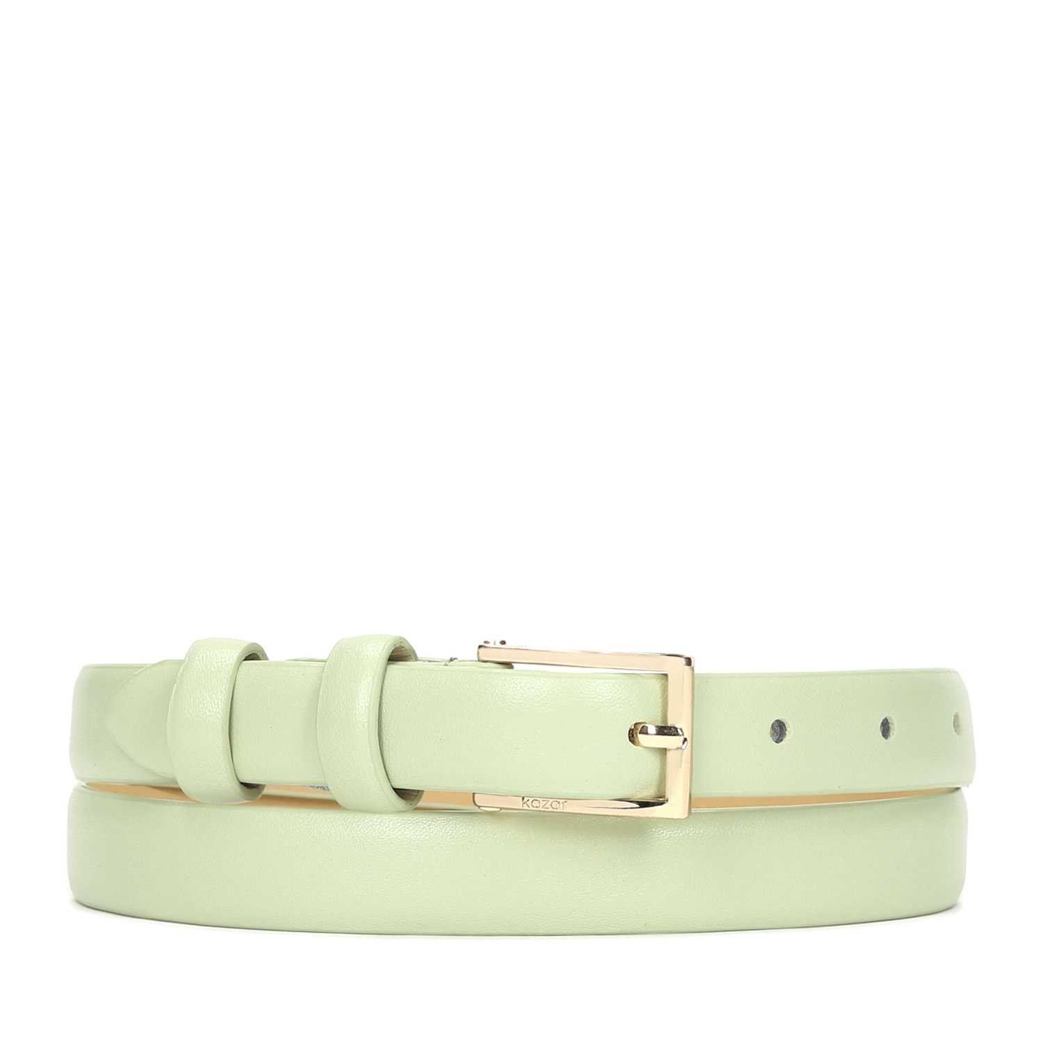 Pistacjowy pasek damski