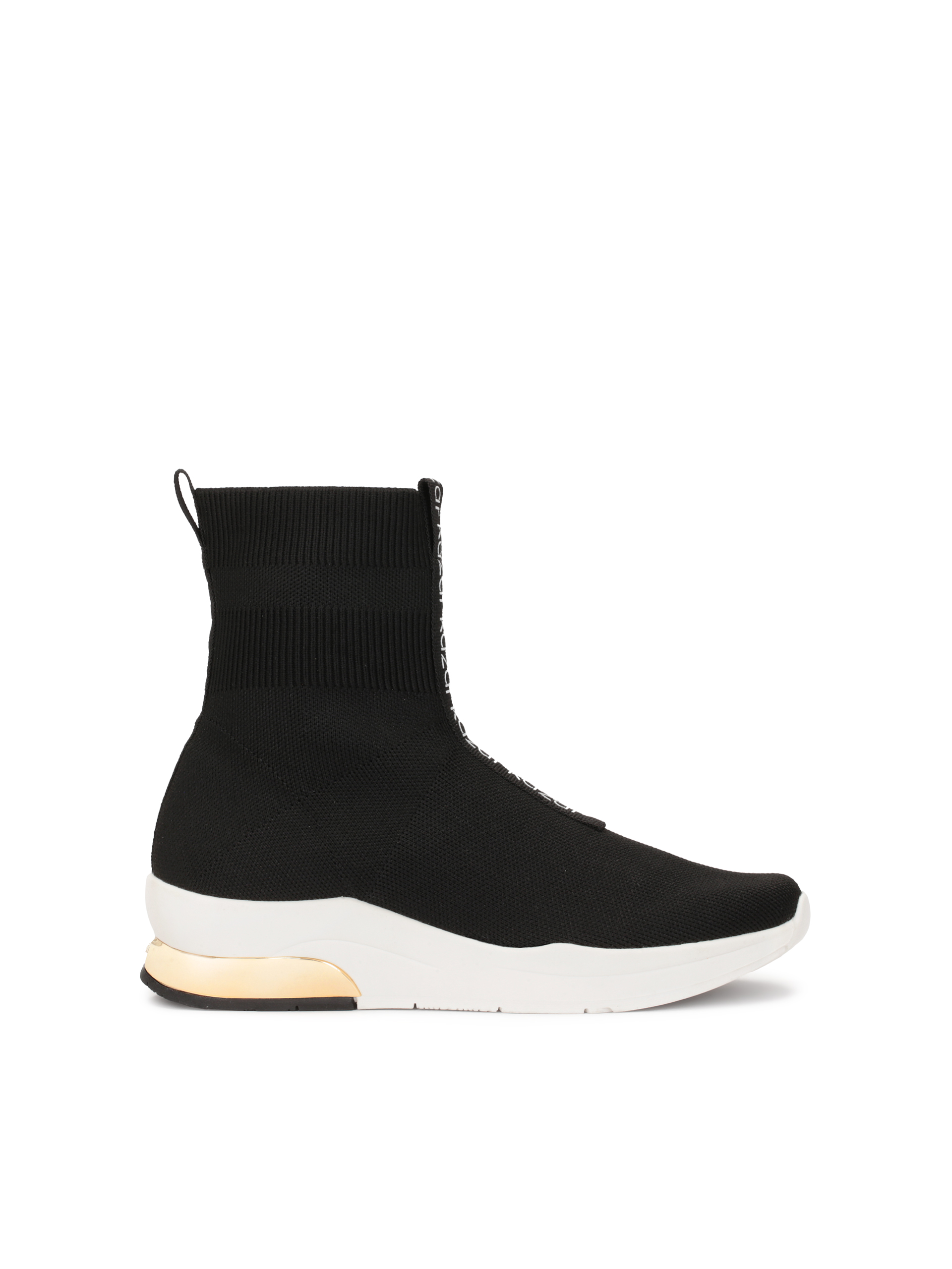 Czarne sneakersy ze skarpetkową cholewką