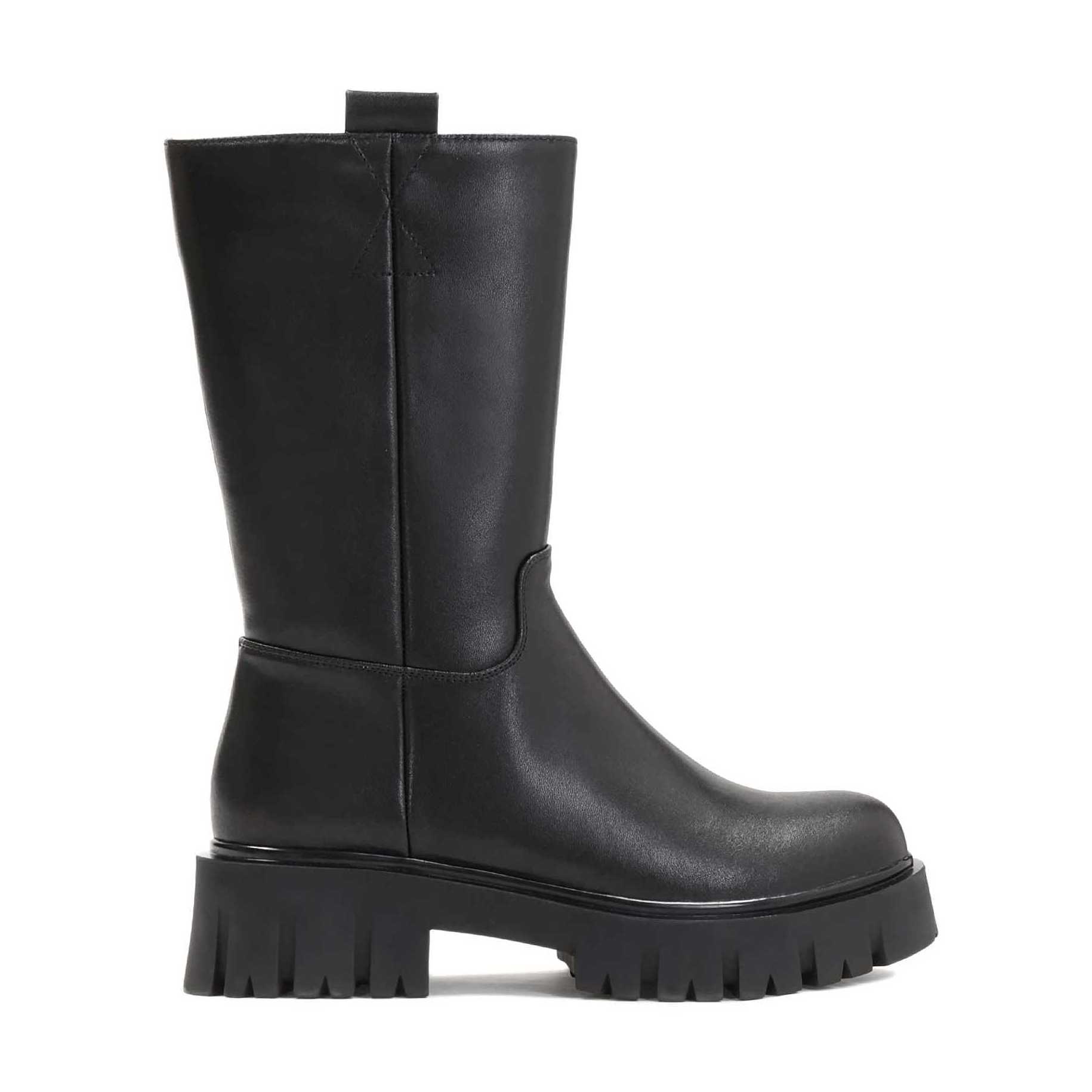 Czarne trzewiki damskie