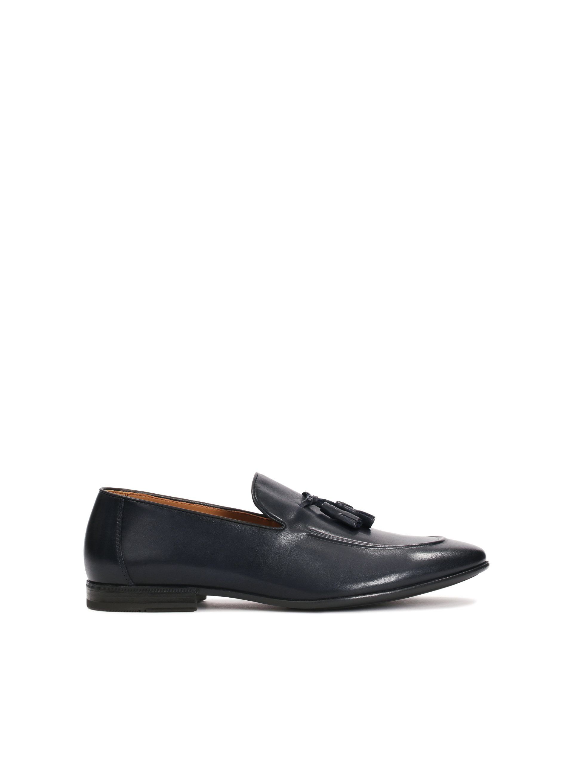 Eleganckie skórzane loafersy z chwostami