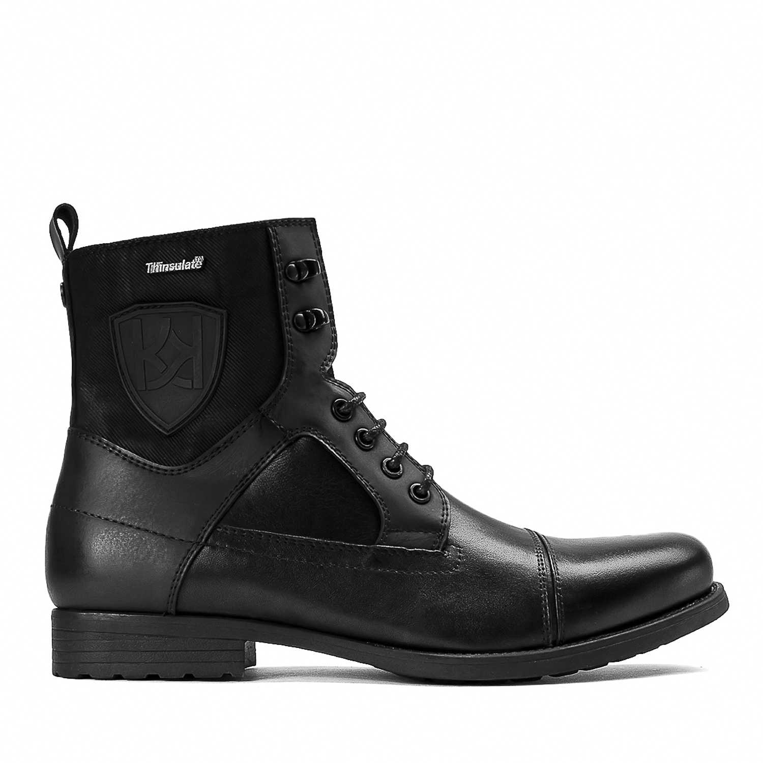 Czarne trzewiki męskie