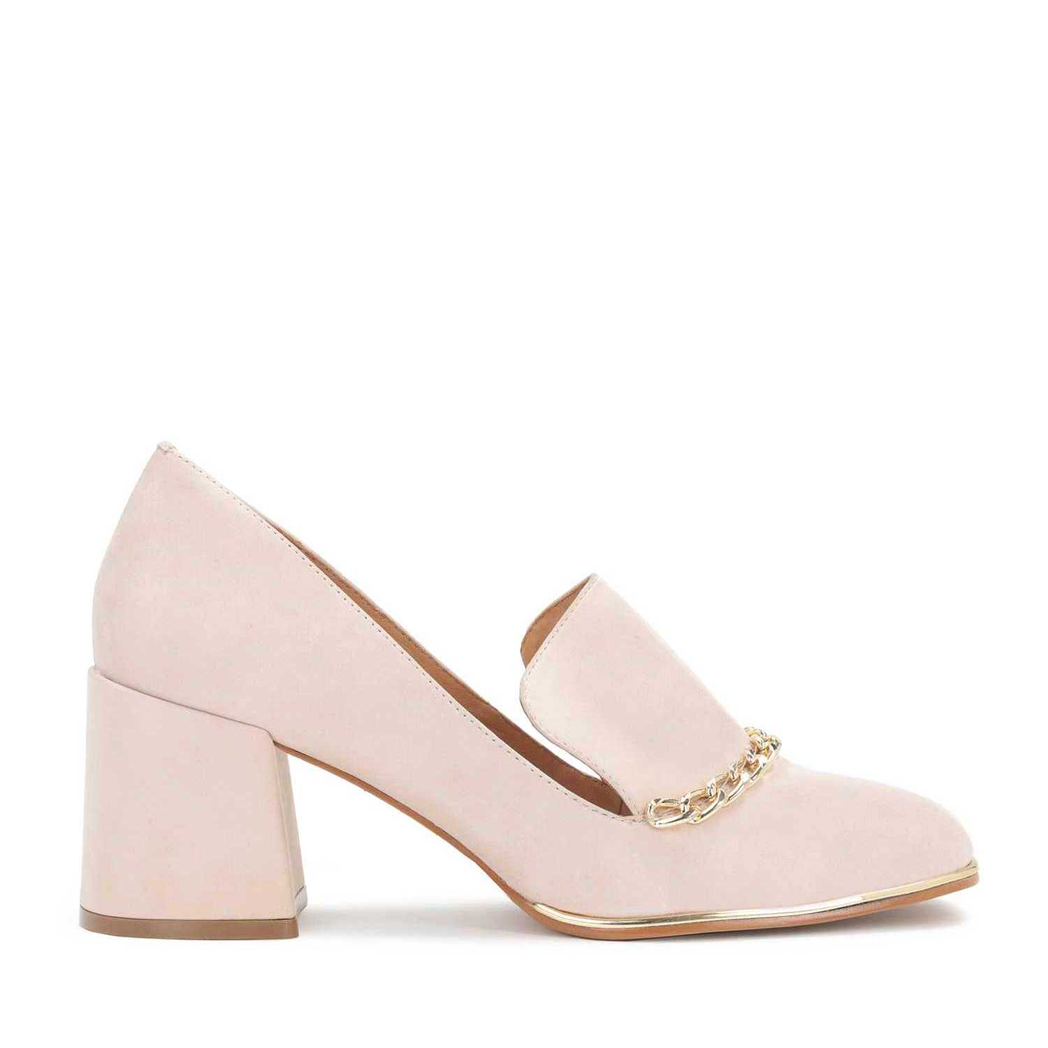 Beżowe czółenka damskie