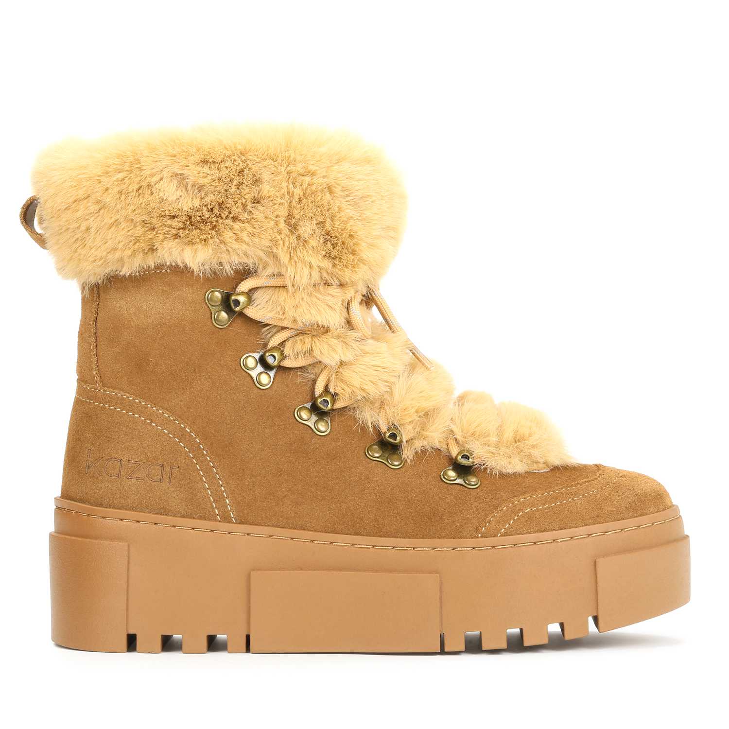 Brązowe trzewiki damskie