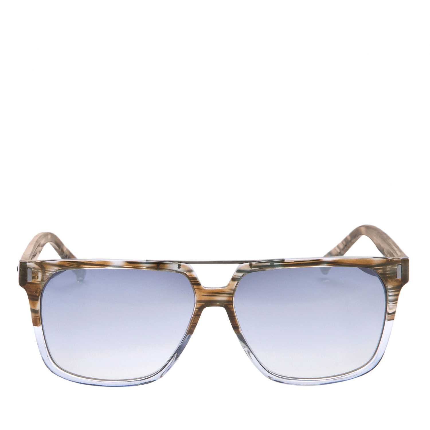 Niebiesko-brązowe okulary przeciwsłoneczne