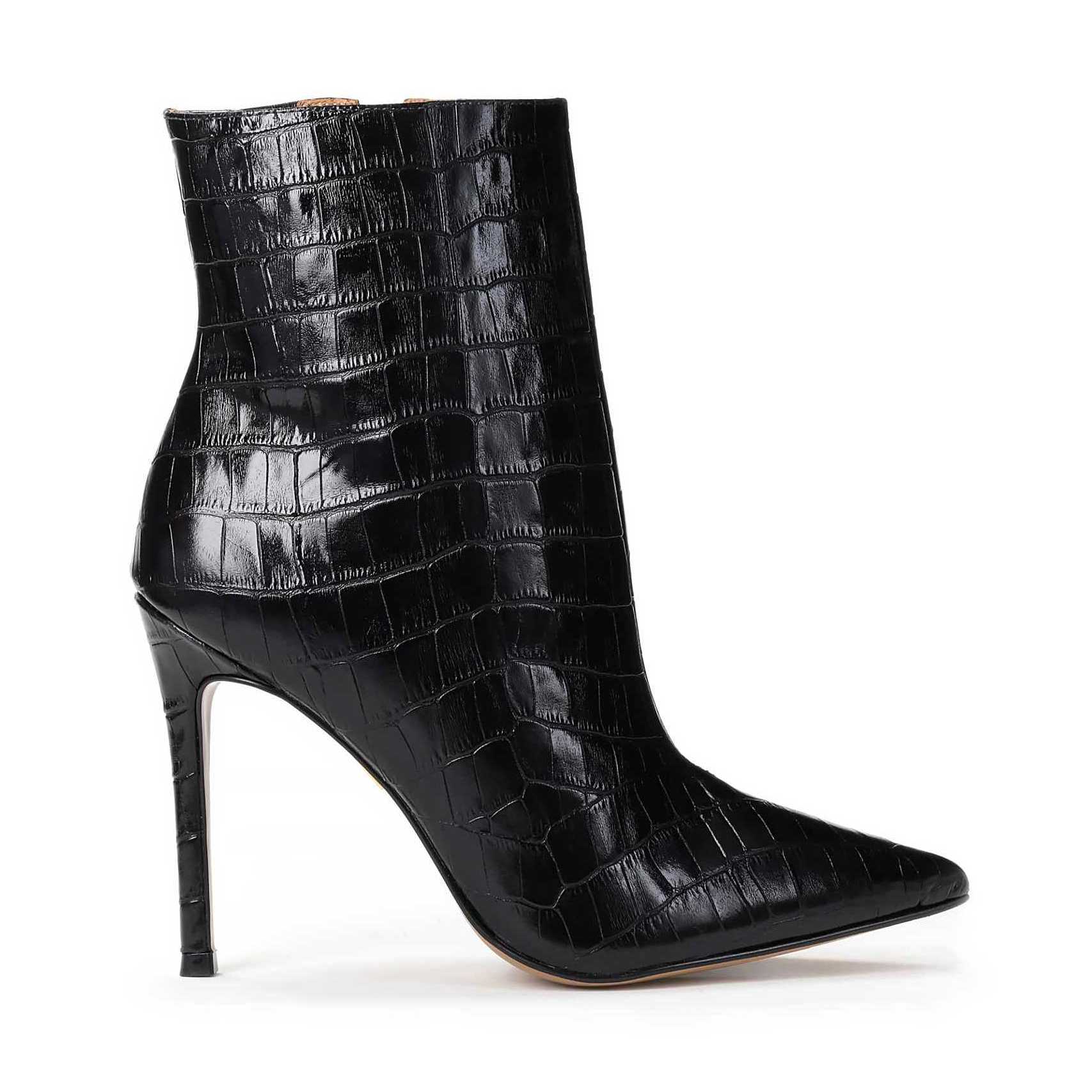 Czarne botki damskie