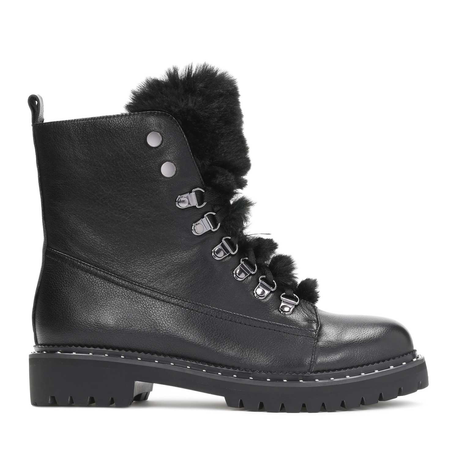 Czarne trzewiki damskie