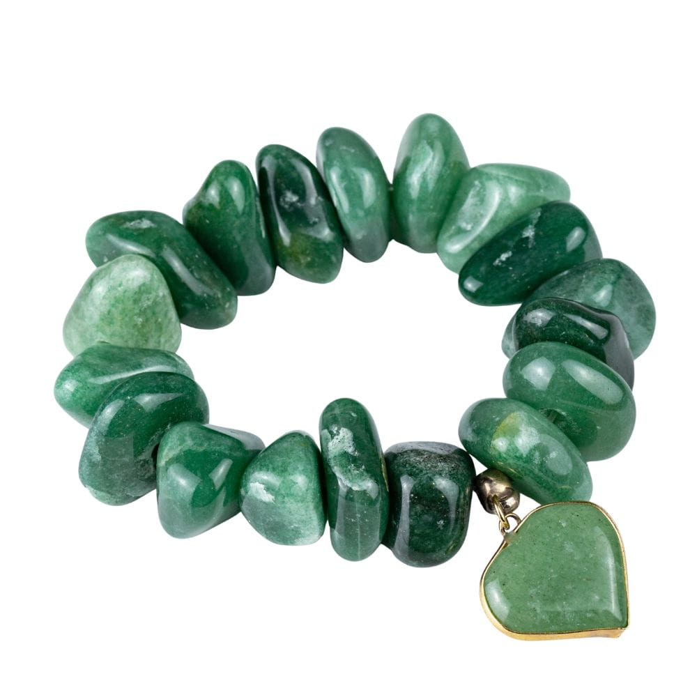 SAMBA Bransoletka kwarc zielony serce
