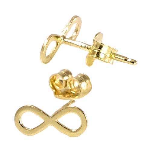 HOPE Kolczyki złote 585 infinity delikatne sztyft