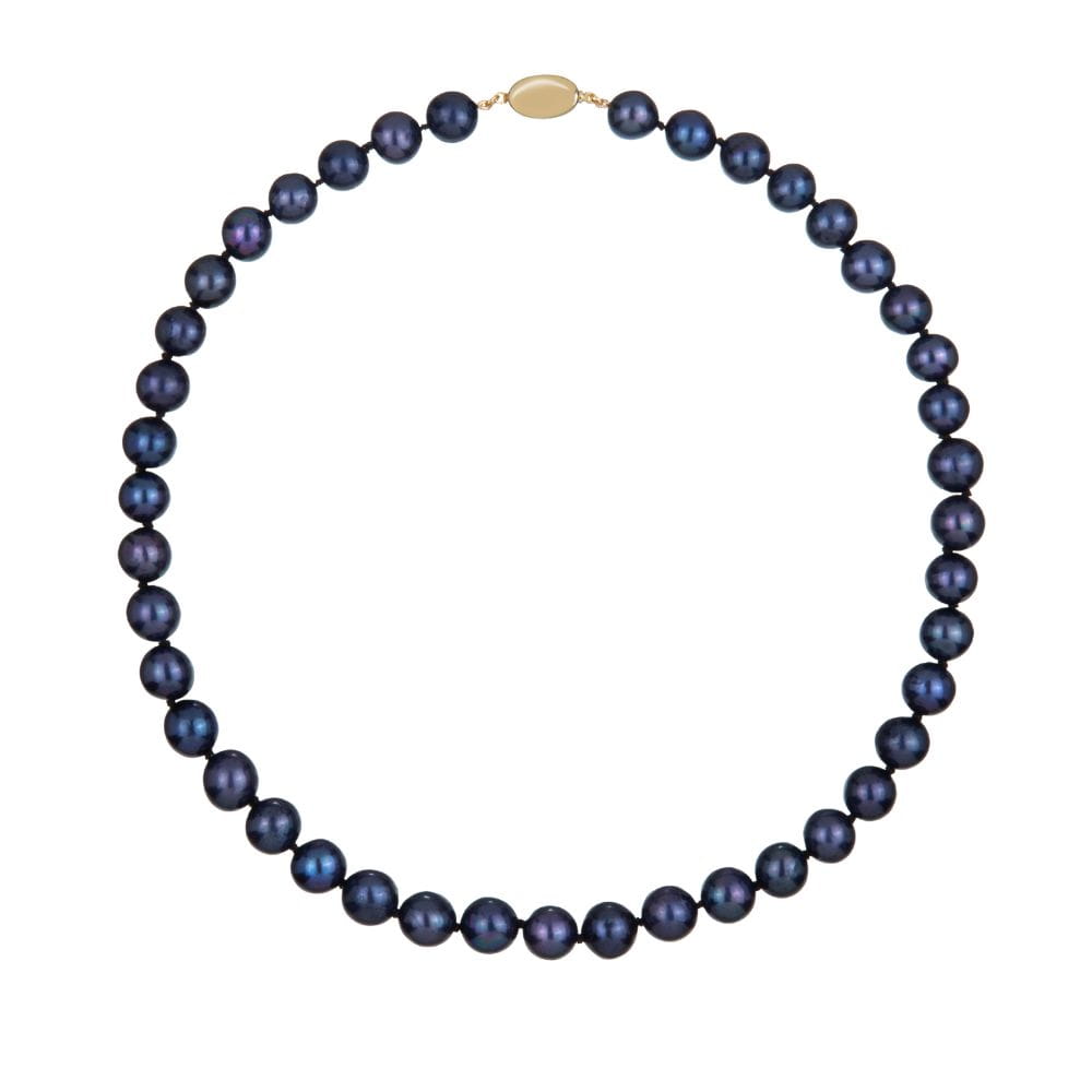 TAHA naszyjnik naturalne perły czarne peacock kolia 38 - 160 cm