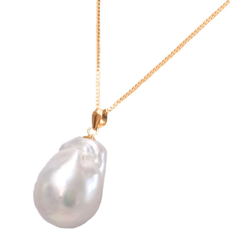 NORI GOLD naszyjnik ogromna biała perła barokowa