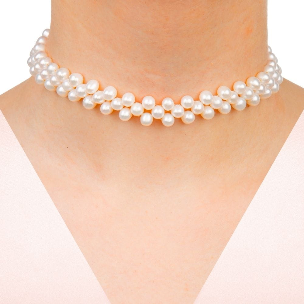 Naszyjnik chocker ażurowy