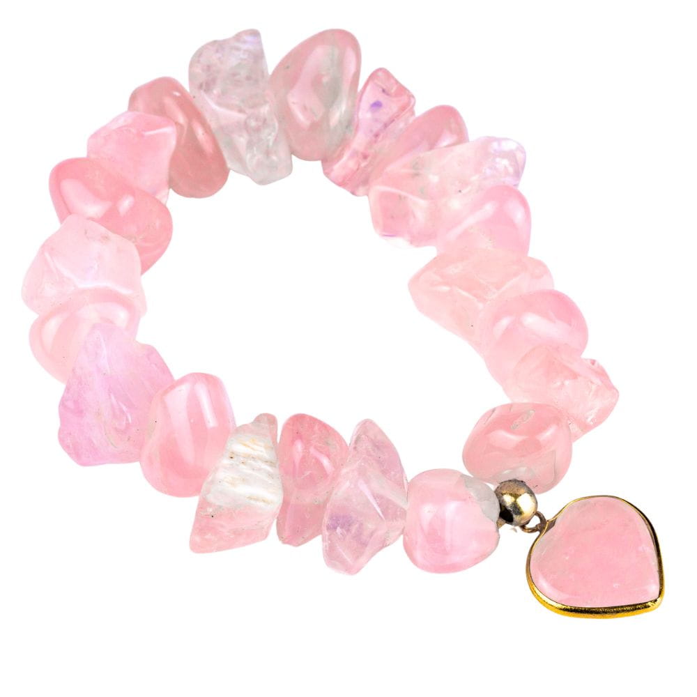 SAMBA Bransoletka kwarc różowy serce