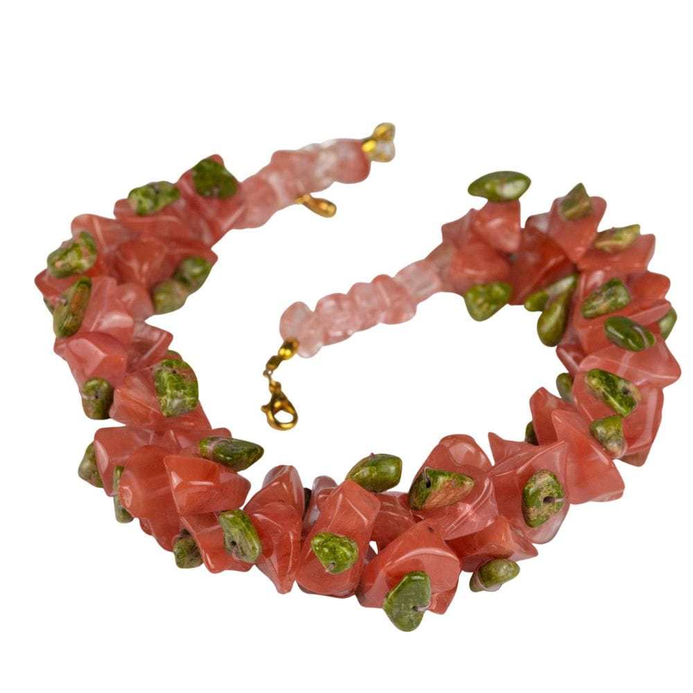 SAMBA Naszyjnik kwarc cherry