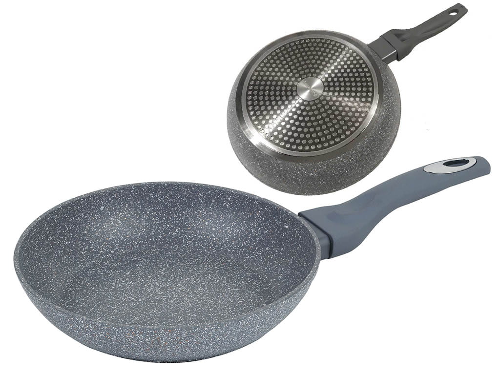 Patelnia granitowa Klausberg KB 7305 indukcja szara 16 cm