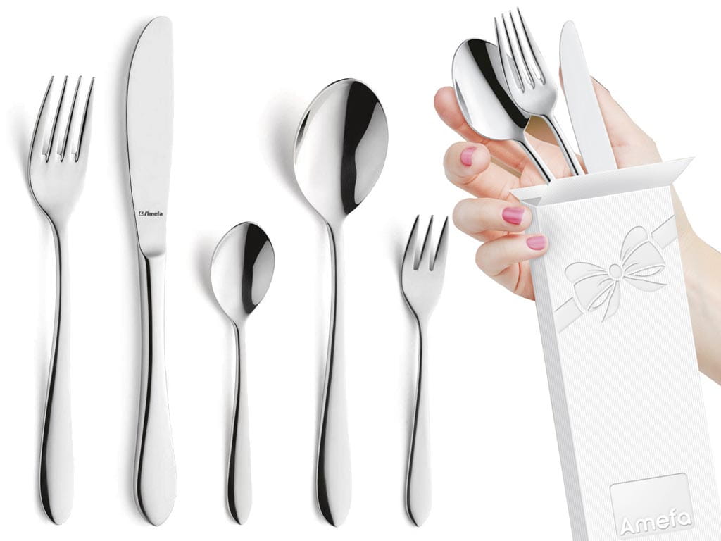 Sztućce na wesele Amefa Chopin 8420 60 elem na przyjęcie weselne