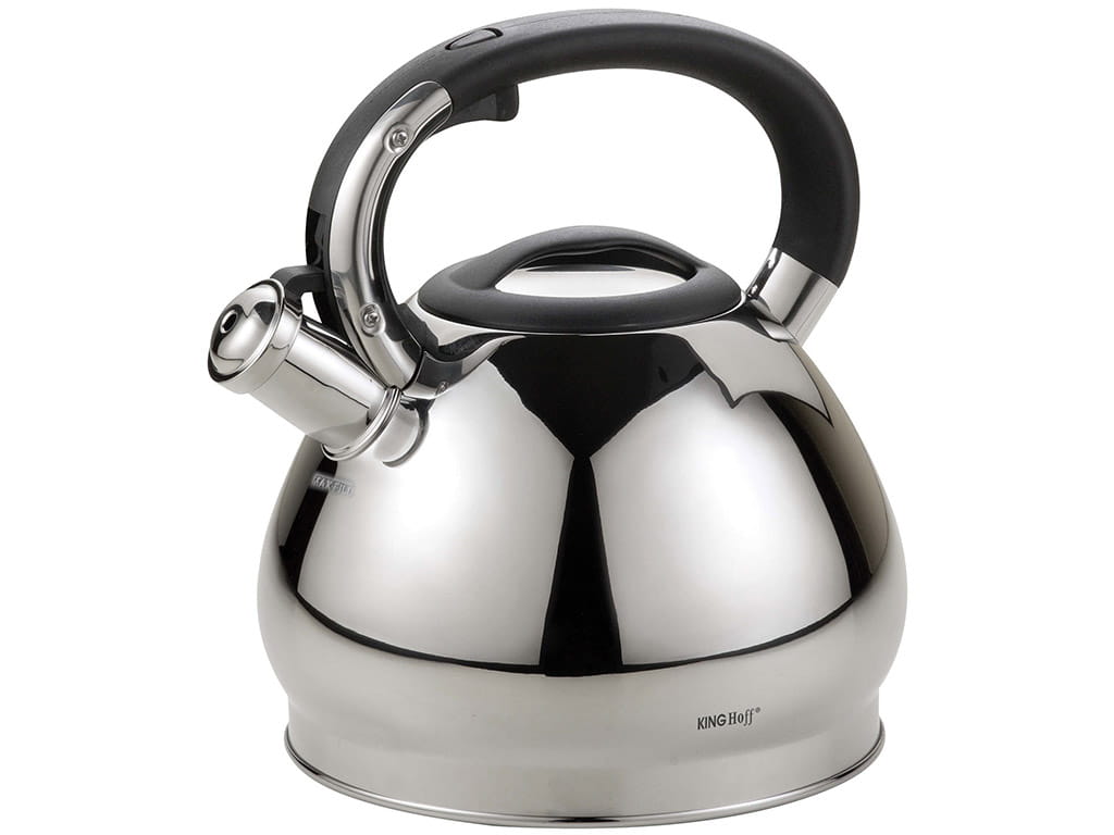 Czajnik na indukcję Kinghoff KH 1211 Stalowy z gwizdkiem 3.4 Litra