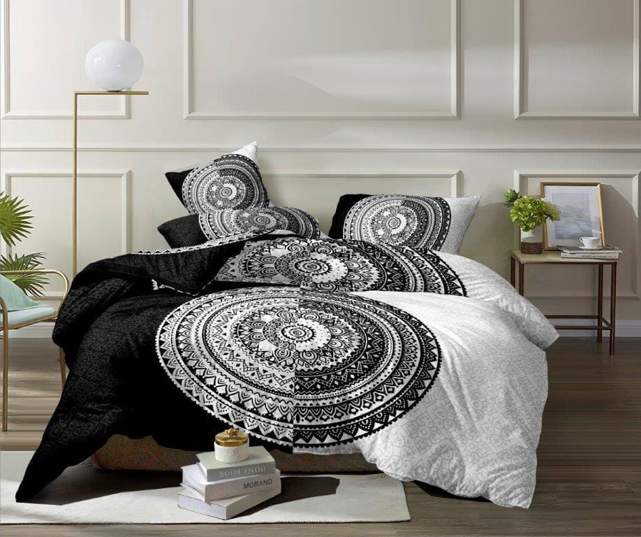 Pościel 160x200 bawełna satynowa 3D Cotton World gruba 3 części 344