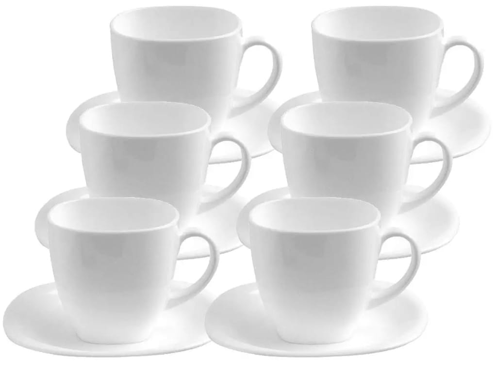 Serwis kawowy na 6 osób Luminarc zestaw biały