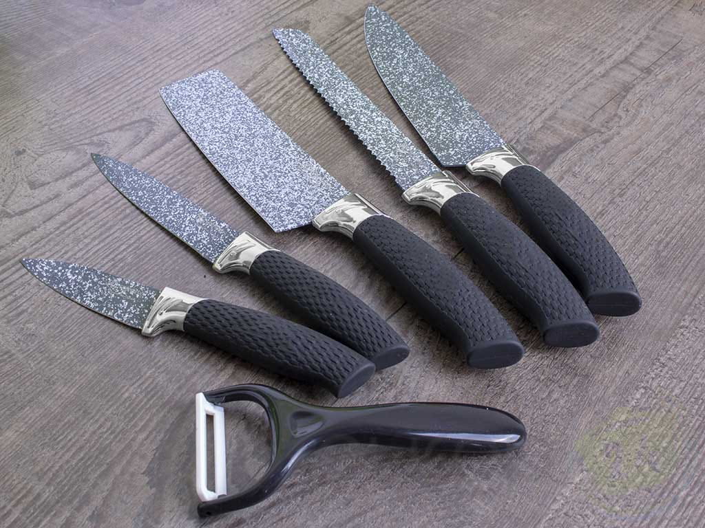 Noże kuchenne Elitehoff E 6192 stalowe 6 szt w zestawie