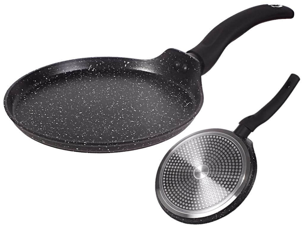 PATELNIA Tiross TS 1271 - 28 cm DO NALEŚNIKÓW Marmurowa Indukcja GAZ