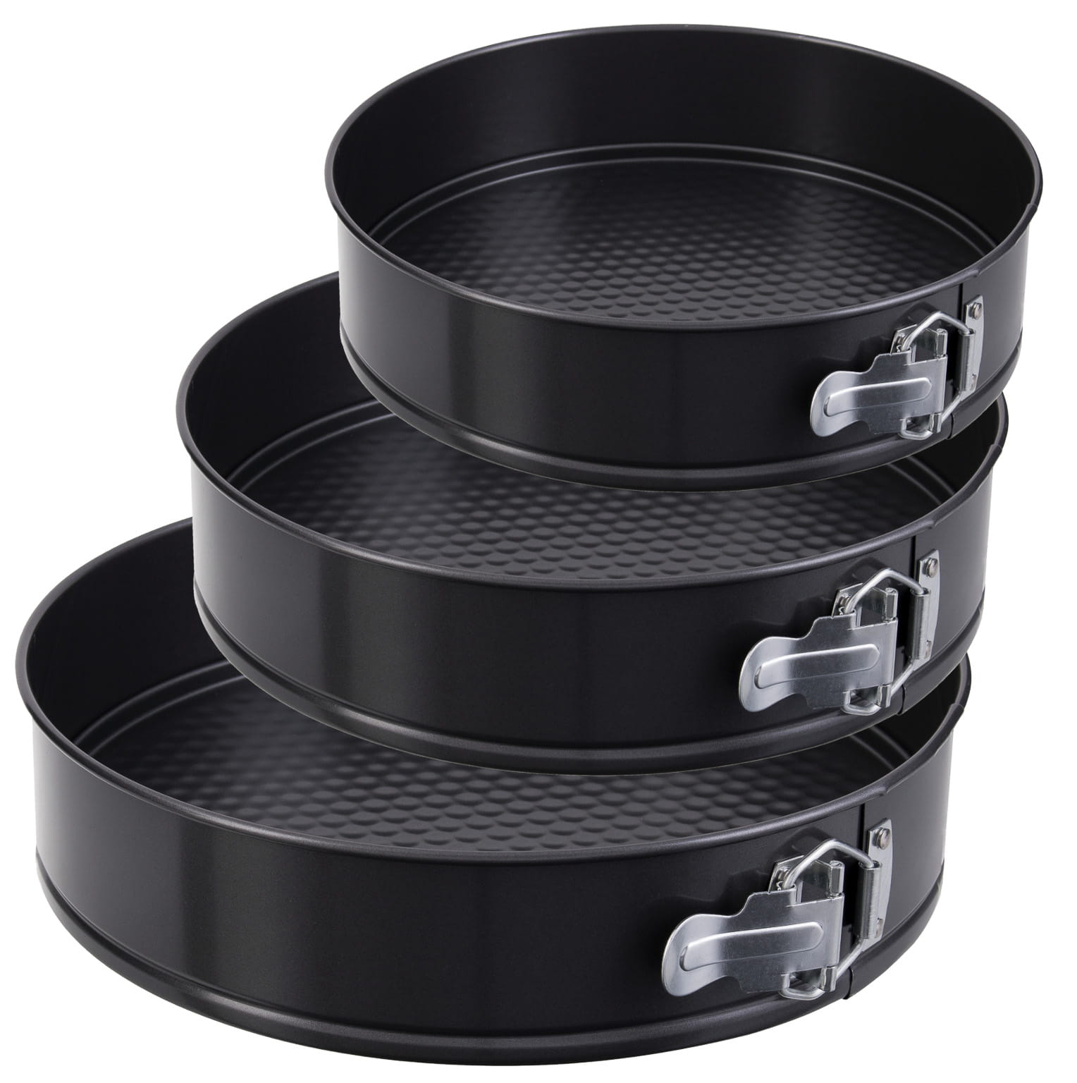 Zestaw 3 form do pieczenia Hoffner HF 3036 tortownice blachy do ciasta 24/26/28 cm