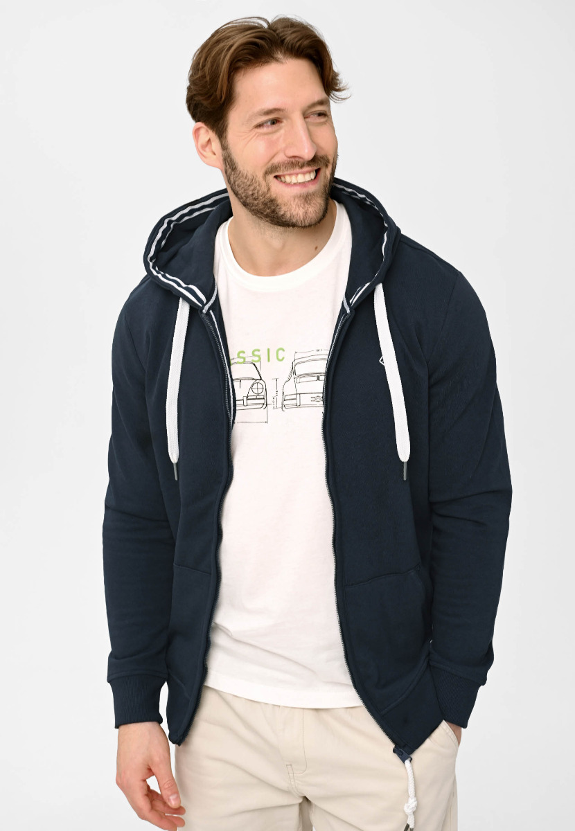 Granatowa bluza męska z kapturem B-RATO