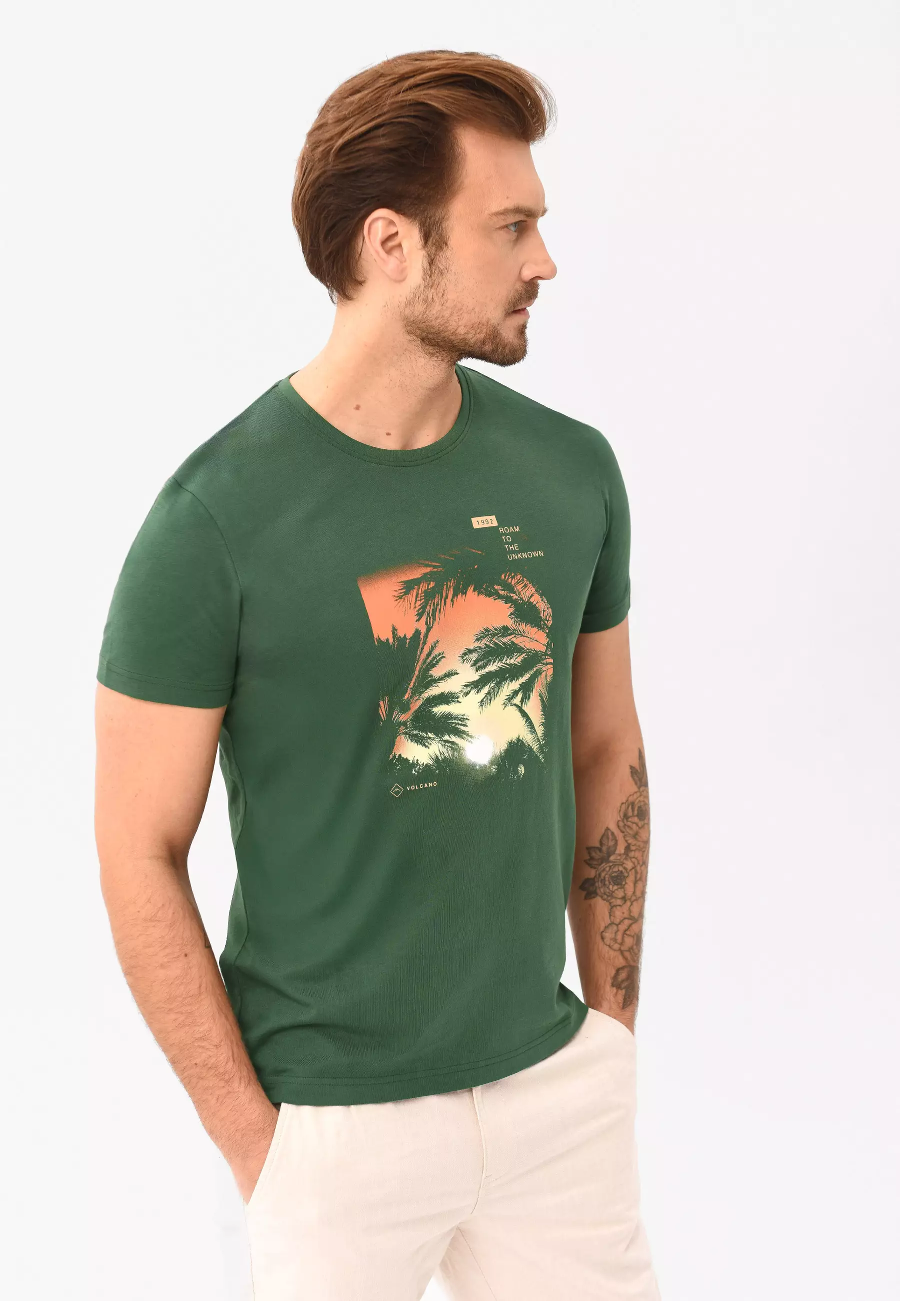 Koszulka z letnim nadrukiem T-ROAM