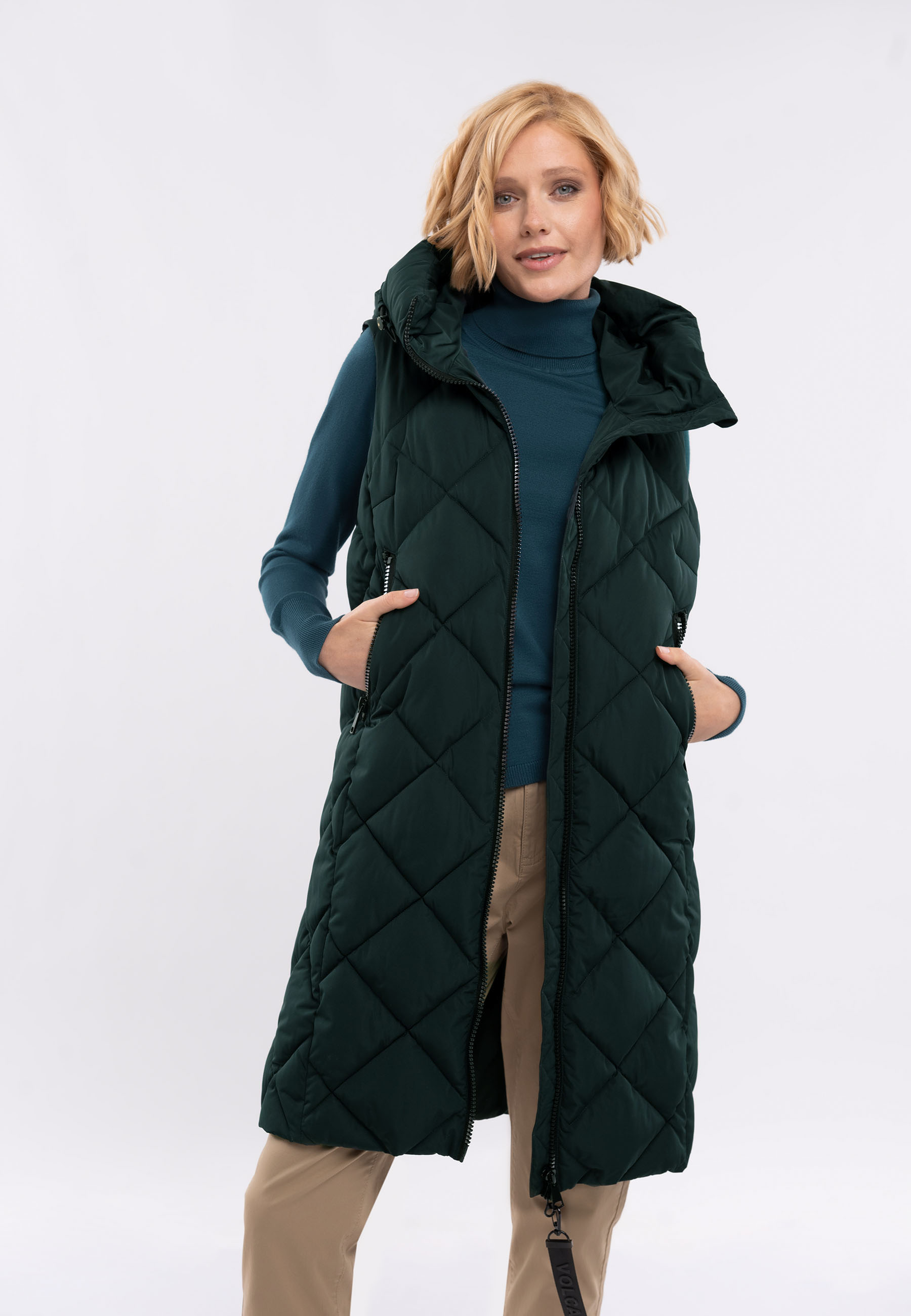 Długi bezrękawnik V-LEA