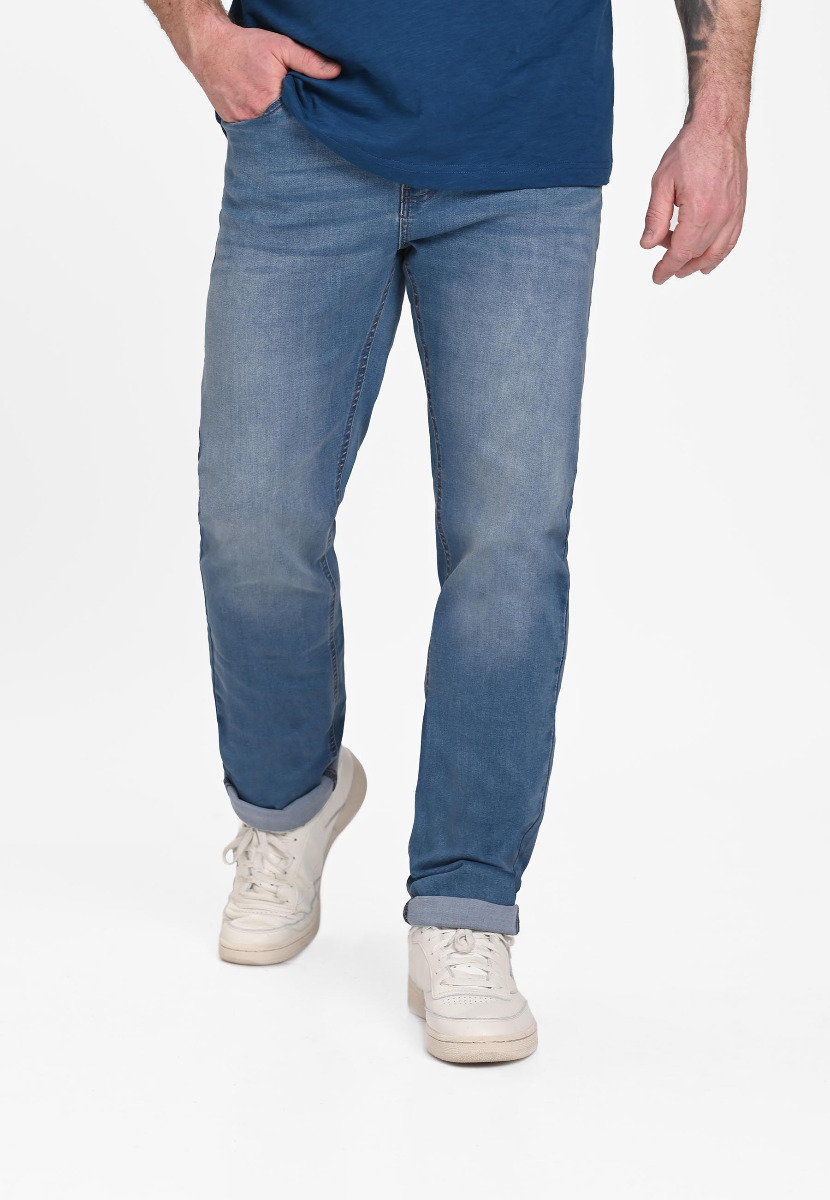 Jeansy męskie z prostą nogawką D-LEON 42
