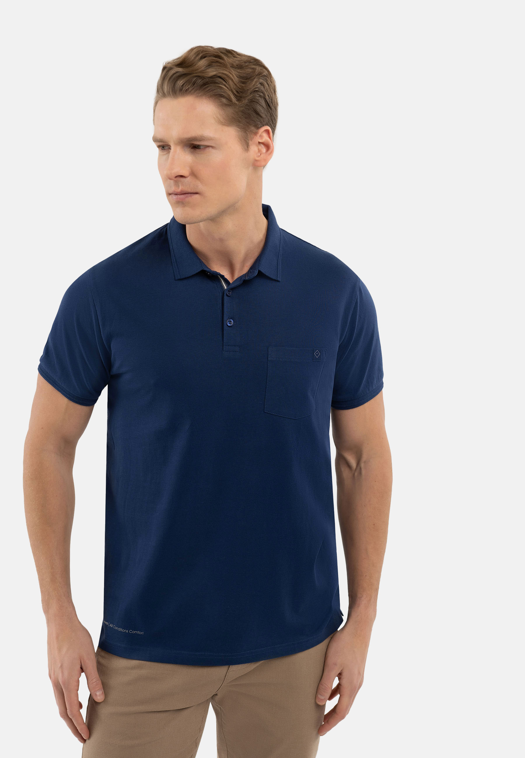 Gładka koszulka polo O-DRAGO