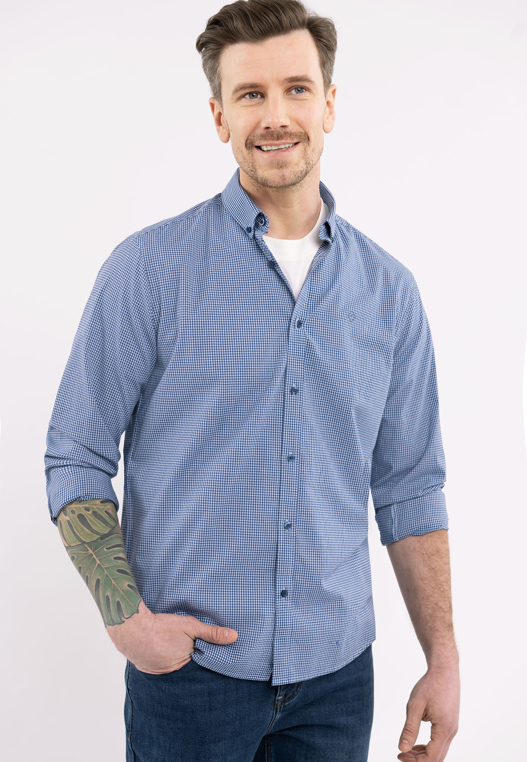 Koszula w kratę, Regular Fit, K-WESTON