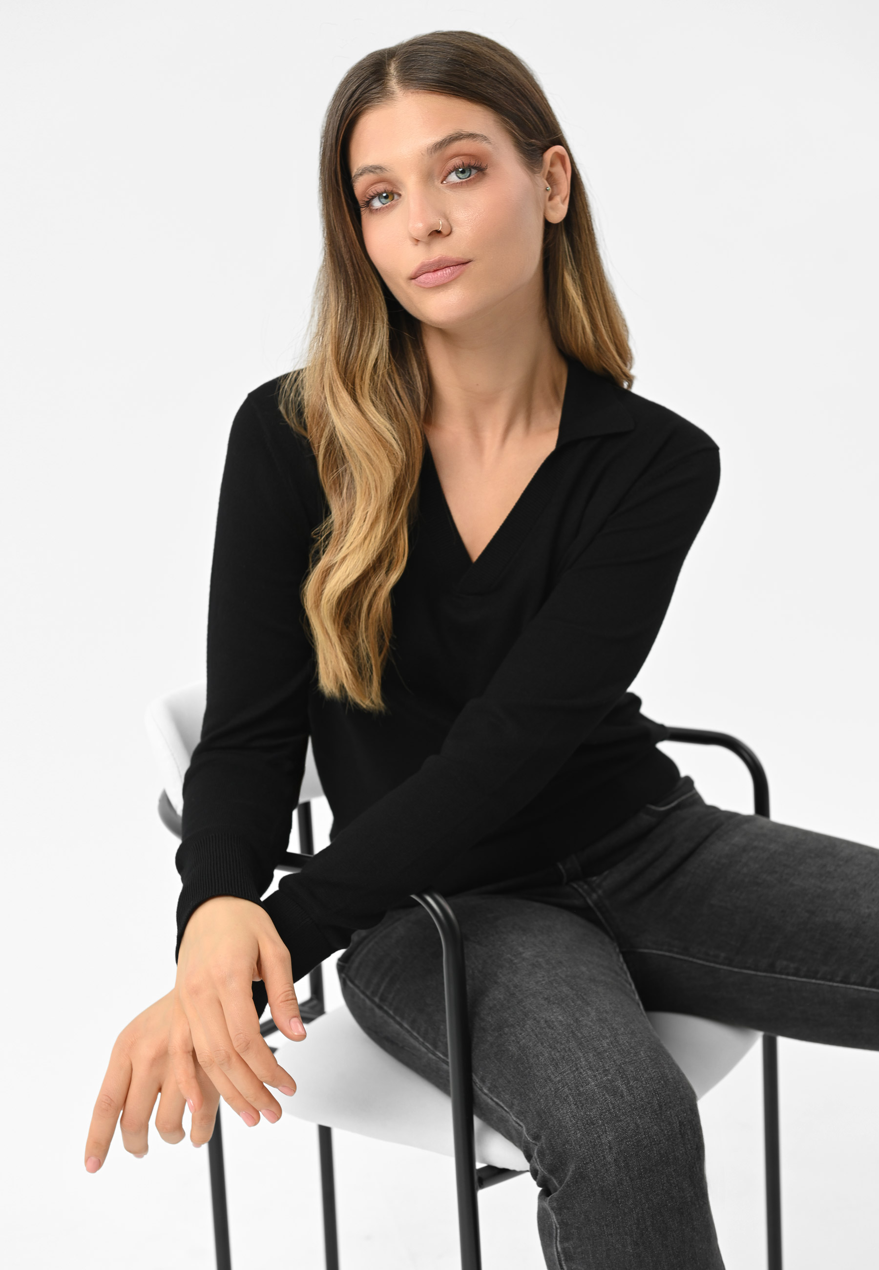 Sweter z kołnierzykiem S-TOYO